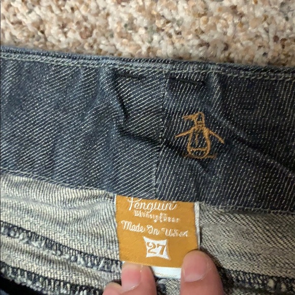 Original Penguin dark wash jeans.  27. Bootcut. - Picture 5 of 5
